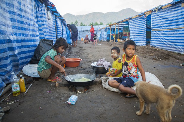 More than 200,000 children displaced in three states since Myanmar coup
