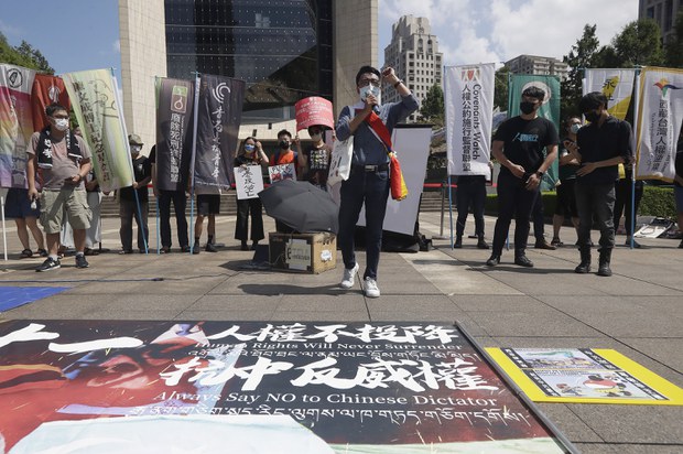 Protesters warn of Chinese authoritarian expansion ahead of PRC National Day