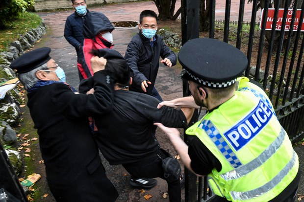 Chinese consul general in Manchester admits to pulling Hong Kong protester's hair