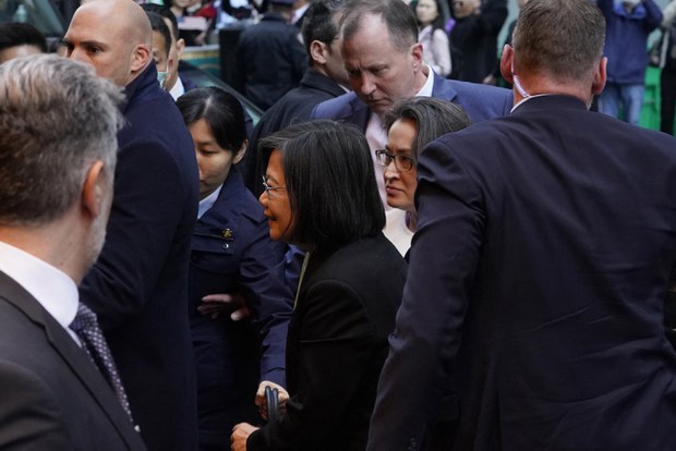 Tsai arrives in US amid Beijing’s protests