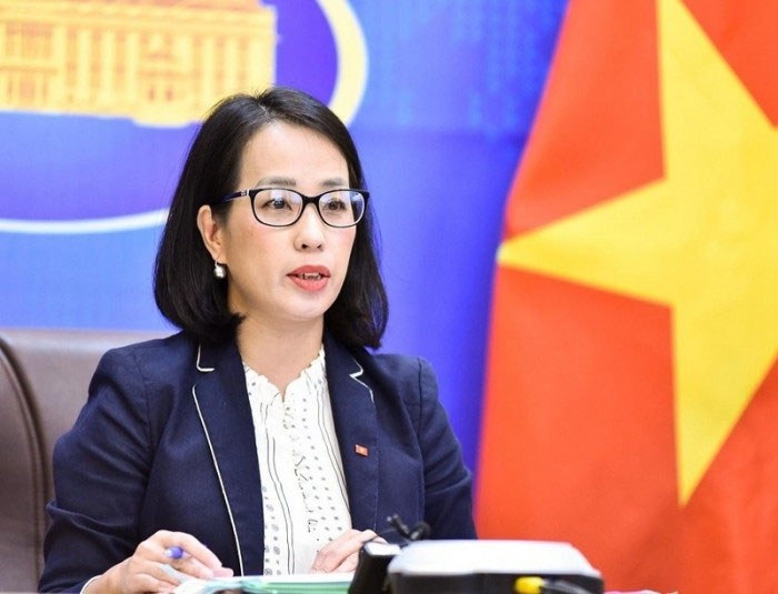 Vietnam’s Ministry of Foreign Affairs’ Deputy Spokesperson Pham Thu Hang protested against China and the Philippines’ recent activities in the South China Sea. Credit: State media/Tien Phong newspaper