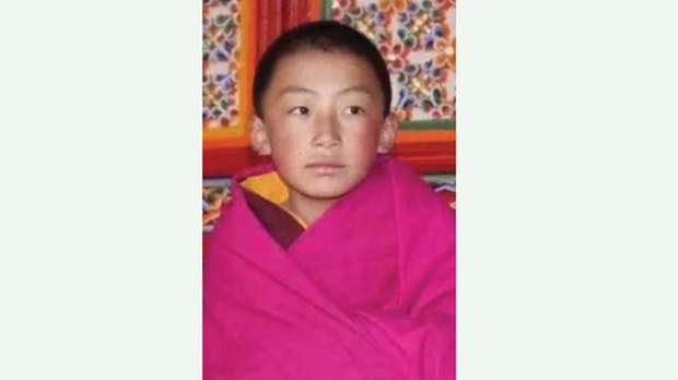 The seventh Gungthang Rinpoche is seen as a child in this undated photo. Credit: Citizen journalist